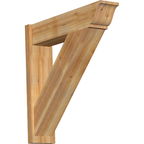 Ekena Millwork Traditional Traditional Rough Sawn Outlooker, Western Red Cedar, 8"W x 34"D x 34"H OUT08X34X34TRA01RWR - main